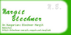 margit blechner business card